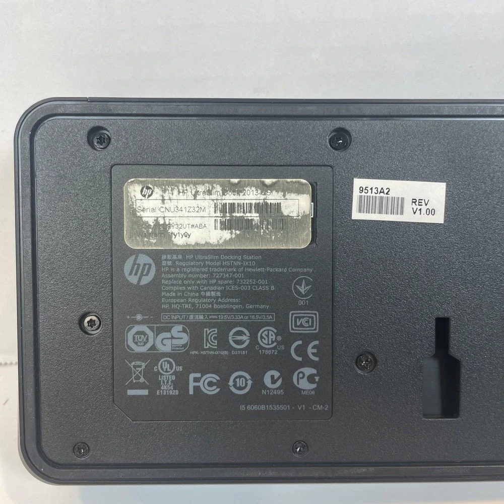 hp UltraSlim Docking Station 727347-001 732252-001 HSTNN-IX10 HP 2013‎